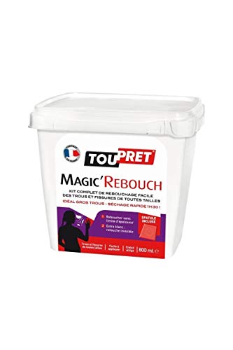 Toupret MGRET0.8 Magic'rebouch + Spatule 800 ml, Blanc