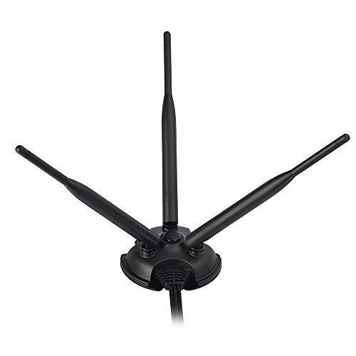 Eightwood WiFi Antenna 2.4GHz 5GHz Dual Band WiFi aerial, Triple RP-SMA External Antenna for PC PCIe Card, Wireless Router - Image 2
