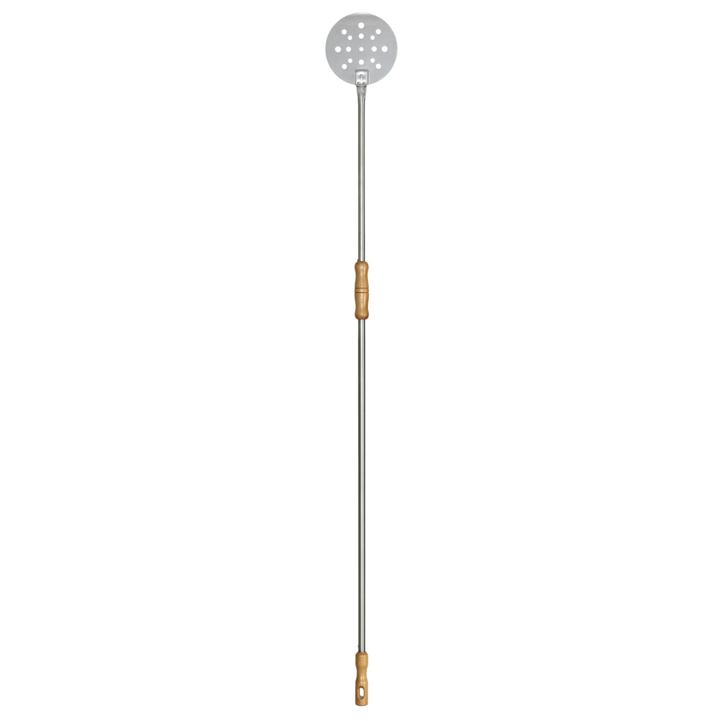 Pala per cuocere forata inox ø 18 cm h. 170 cm