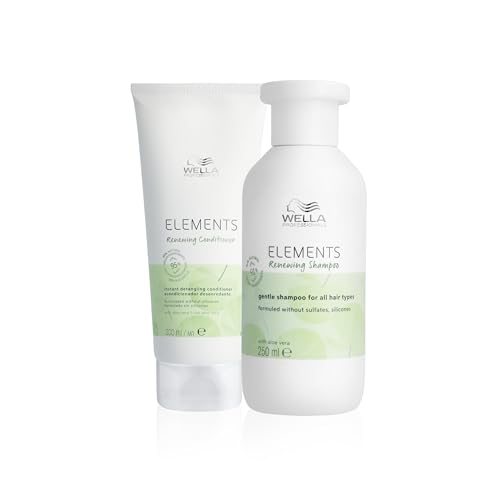 Wella Professionals Pack Elements, Cabello y Cuero Cabelludo Saludable, 100% vegano, Sin Siliconas ni Sulfatos, Champú (250ml) + Acondicionador (200ml)