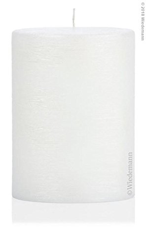 Formenkerze Ovalkerze Weiß Perlmutt-Oberfläche, 190 x 135 mm, Kerzen Rohling zum selber gestalten