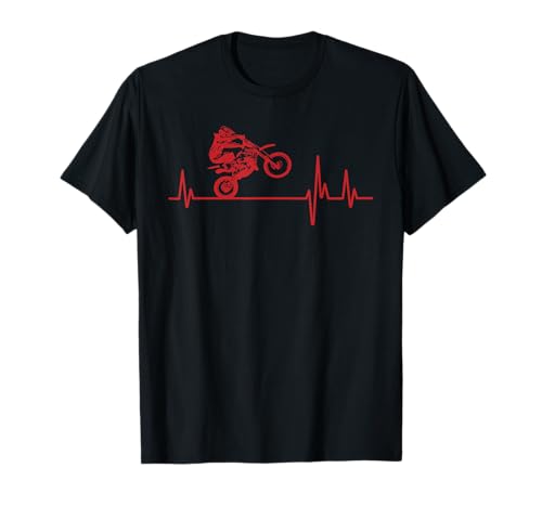Motocross Herzschlag - Motorradfahrer MX Biker Supermoto T-Shirt