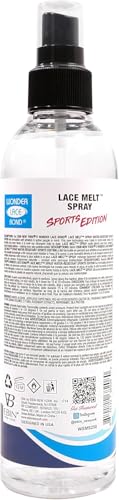 EBIN NEW YORK Wonder Lace Bond Melt Spray 8 Fl Oz Sports Edition – Melting Spray for Lace Wigs with Strong Hold – Rosemary Mint for Scalp Comfort – Water-Resistant for Active Wear