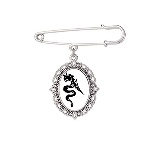 Broche dragon animal en relief doré pour sublimer une robe ou un châle de cérémonie