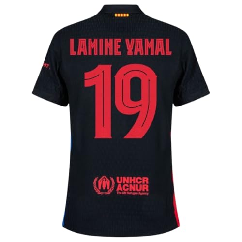 Lamine Yamal #10 Black/Red Jersey