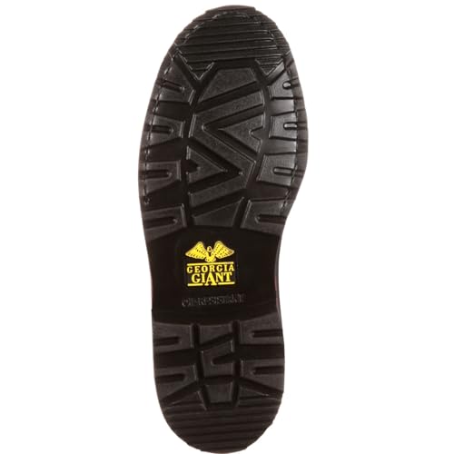 GEORGIA BOOT Muddog Waterproof Steel Toe Work Boot, Dark Chocolate, Size 11.5(W)2