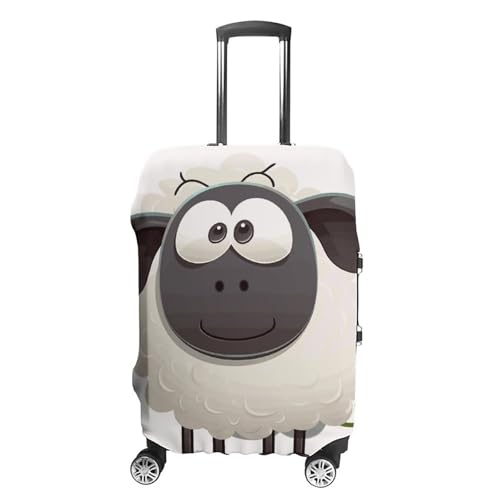 Sheep Printed Luggage Cover Protector, Fits 18-32 Inch Luggage