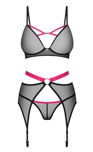 Ensemble Novènes Obsessive noir XS/S pour vos nuits romantiques - 2
