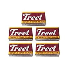 50 Treet Carbon Steel "Black Beauty" Double Edge Razor Blades