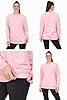 Blu Apparel Ladies Premium Sweatshirts for Women Crew Neck Casual Soft Long Sleeve Jumper Sweater Oversized Sweatshirt for Gym (UK, Numeric, 12, Regular, Regular, Pink) #5