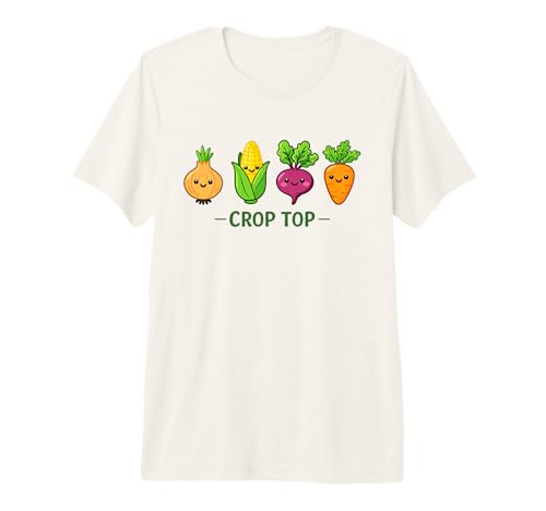 Crop Top Cute Vegetable Pun Funny Gardener Joke Premium Tri-Blend T-Shirt