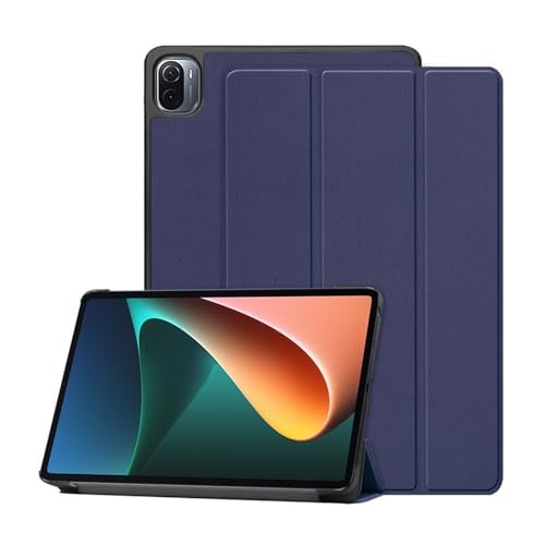 Funda Redmi Pad 10.6 de silicona con tapa soporte triple plegable azul 2