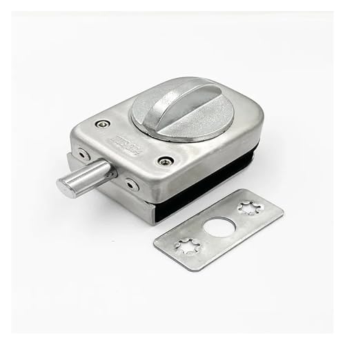 Serrure porte verre sans perçage pour bloquer double battant - 8