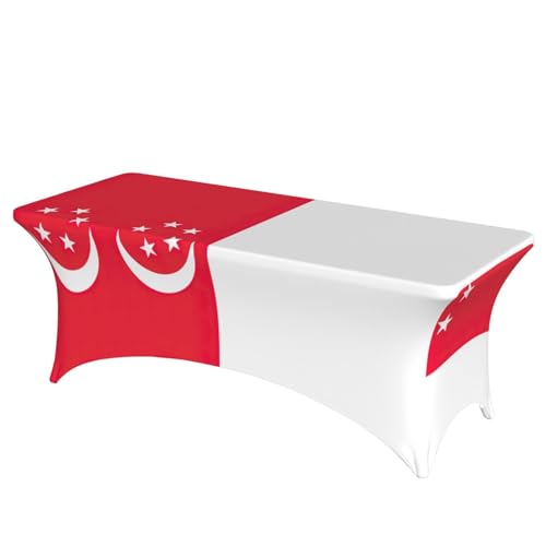 Housse de table Singapour extensible élasthanne infroissable