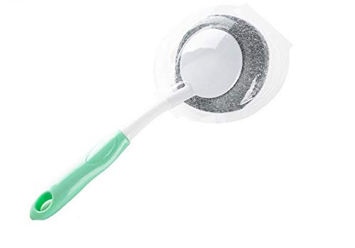 HIUGHJ cleaning tools Durable Kitchen Dishes Brush Cleaning Wire Wool Scrub Brush Kitchen Tool Tea Glass Chinaware Porcelain Coffee Stains,GREEN