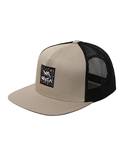 Image of RVCA Men's Trucker Hat, Adjustable Snapback Cap for Streetwear & Skating, Lightweight Breathable All-Day Comfort