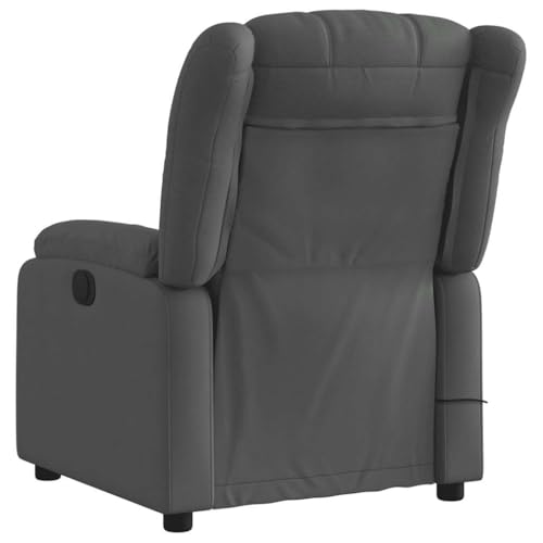 Sillón reclinable masaje gris oscuro miniatura 6