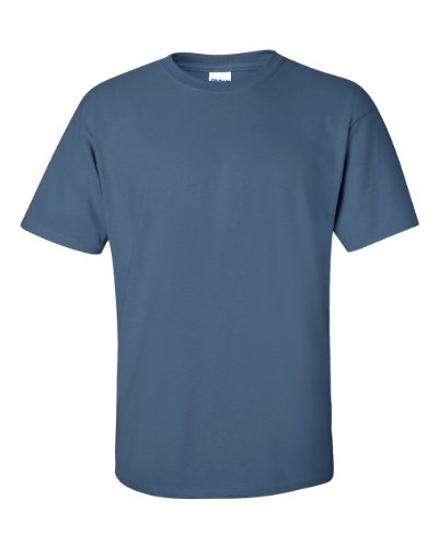 T-shirt ultra coton homme bleu indigo taille L vêtement col rond