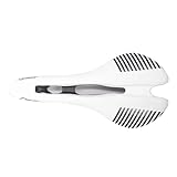 selle velo course blanche Double absorption des chocs : afin d'obtenir un meilleur effet antichoc, il y a deux billes en caoutchouc placées sous la selle de vélo pour absorber les chocs provenant des chocs, des nids de poule ou de tout terrain difficile sur lequel vous roulez.