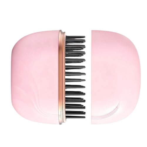 Glams Wave Brush - Cordless Hair Straightener | Fast Heating Design with Rechargeable Battery, Compact Travel Size & Smooth Glide for Portable Styling,...