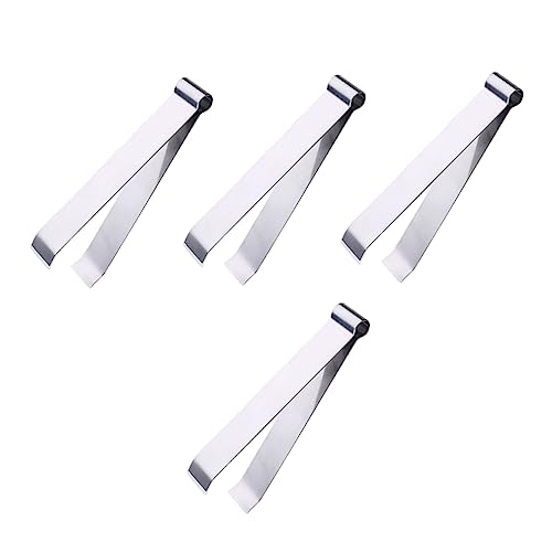 FOMIYES 4 Piezas Pinza De Pelo De Cerdo De Acero Inoxidable Pinzas De Pelo De Animales Desplumador Cabello Arrancador Tirador De Lana Pinzas De Pelo De Pollo Extractor De Pinzas Silver