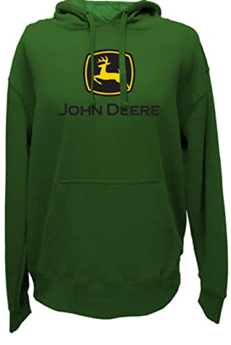 Sweat à capuche John Deere vert taille Small hoodie homme coton chaud logo
