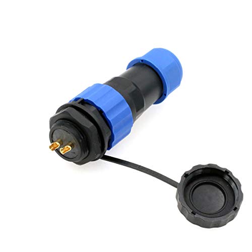 Conector circular plástico resistente al agua SD20 2 pines miniatura 3