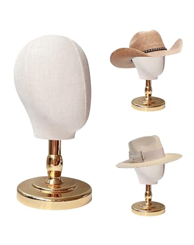UnPinnable Wig Head Stand 21 Inch Mannequin Head Hat Stand