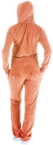 Image of LeeHanTon Womens Jogging Suits Sets Running Velour Outfit Zipper Warm Up 2 Pieces Hoodie and Pant Tracksuit