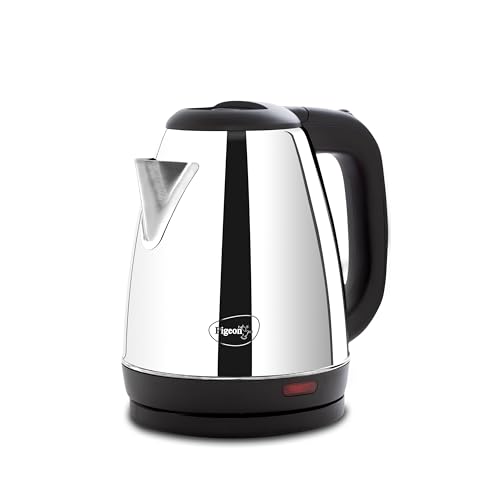 Pigeon by Stovekraft Amaze Plus Electric Kettle (14313) with Stainless Steel Body, 1.8 litre, used for boiling Water, making tea and coffee, instant noodles, soup etc. 1500 Watt (Silver)