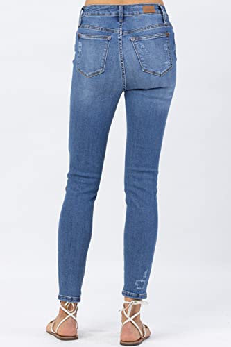 Judy Blue Women's High Waist Lemon Patch Skinny Jeans4