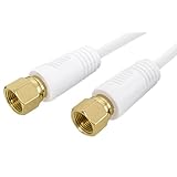 F-Factory アンテナケーブル 5m (スリム・極細) 4K8K/ BS/CS/地デジ/CATV 放送対応 S-2.5C-FB 同軸ケーブル 5m 両端F型コネクター(ネジ式) 金メッキ 白/ホワイト FNT-2CNN-GW50