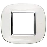 Material duradero Bticino axolute - Placa 2 módulo axolute blanco liquido