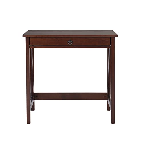 Linon Home Dcor Titian Laptop Desk, Antique Tobacco, 31.5" W X 24.02" D X 30" H #TOP5