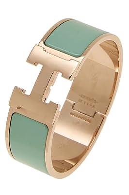 Hermès, Pre-Loved Enamel Clic-Clac 'H' Wide