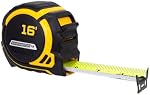 Komelon 16-Ft Contractor TS Wide Blade Tape Measure with Backside Printing, Manual Lock, Long Standout (93416)