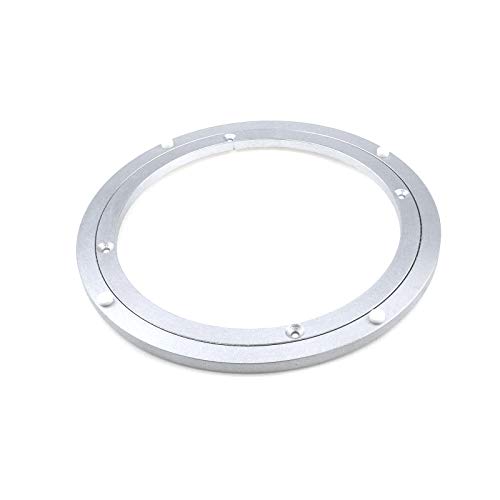 Semetall Aluminum Alloy Table Turntable Bearing 10 Inch Heavy Duty Metal Lazy Susan Hardware Round Rotating Bearing Turntable Base For Kitchen Dining Table(250Mmx8.5Mm,Load Capacity: 45Kg) #TOP2