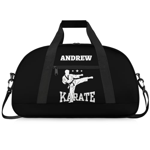 Custom Name Karate Duffle Bag