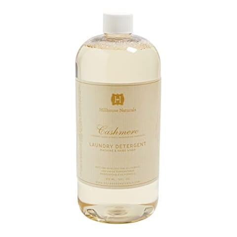 Hillhouse Naturals 32oz Cashmere laundry detergent. With scents of roses, magnolia and sampaguita. Made in the USA. Cover