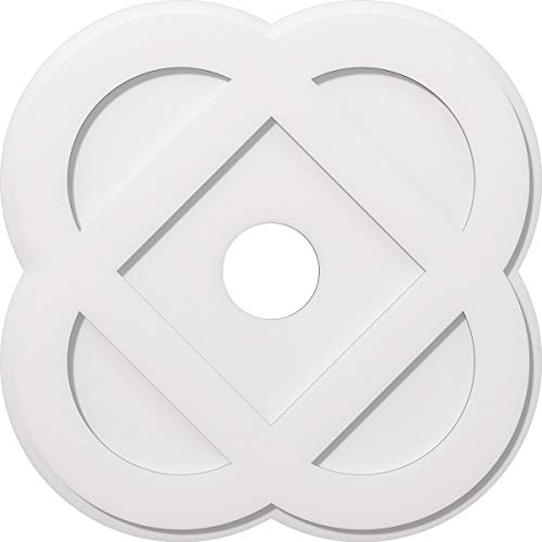 Ekena Millwork CMP28CE-05000 Charlotte Architectural Grade PVC Contemporary Urethane Ceiling Medallions 28"OD x 5"ID x 11 1/4"C x 1"P