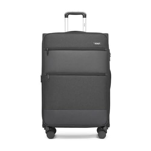 Kono 28" Softside Expandable Spinner Luggage with TSA Lock