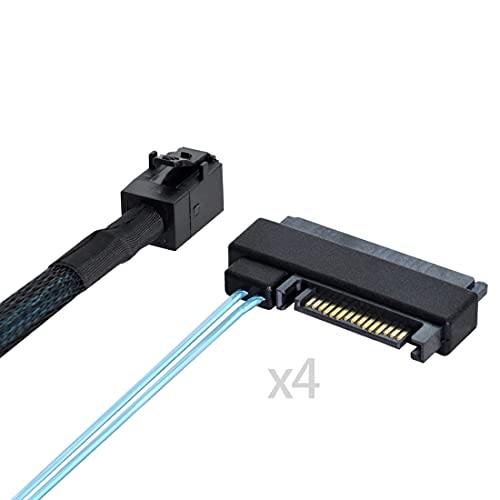 Cable Raid interno Mini SAS SFF-8643 Host a SFF-8482 de 29 pines para configuracion de servidores 7