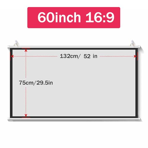 Pantalla de proyección portátil de 60 pulgadas 16:9 miniatura 7