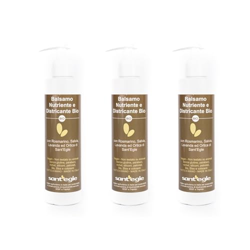Baume démêlant biologique ortie Sant'Egle cheveux fins 3x200