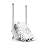 Glamorance N300 Wireless-N Wi-Fi Range Extender, Wi-Fi Repeater, Full Coverage Wireless Router Supports AP/ Repeater / Router Mode with Easy WPS Setup, Mode Selector, Wall Plug and LED Indicators