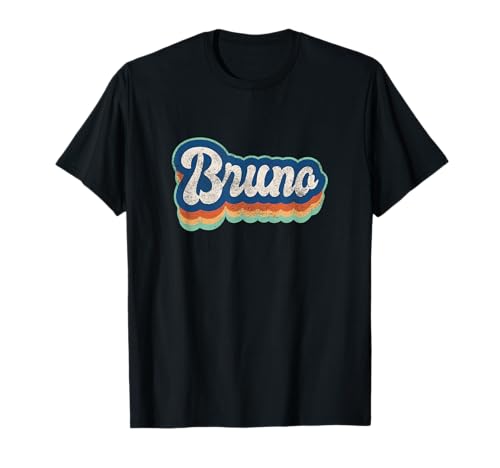Bruno First Name Boy Vintage Style 70s 80s Personalized T-Shirt