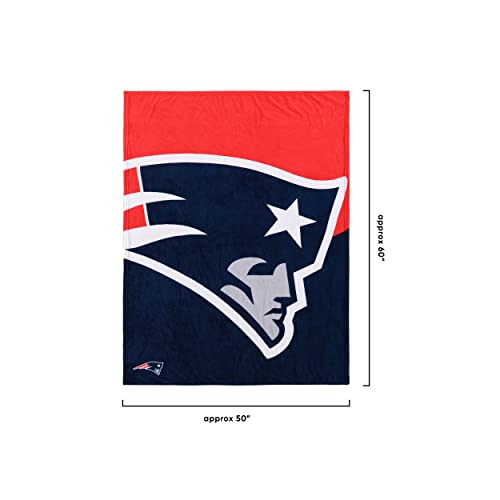 FOCO New England Patriots NFL Supreme Slumber Plüsch-Überwurf