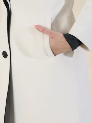 Image of PLAGG Women's Notched Lapel Long Overcoat