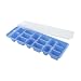 Produktbild Fackelmann Eiswürfelformer, Eiswürfelbox mit Deckel aus Kunststoff, robuster Eiswürfelbehälter (Farbe: Blau, Grün, Lila - nicht frei wählbar), Menge: 1 Stück