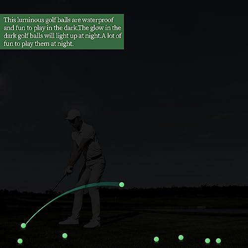 LLMSIX 3-Piece Glow Practice Golf Balls